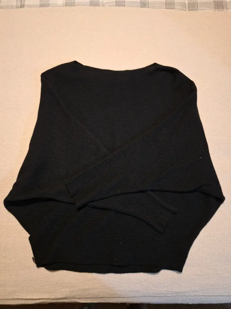 Suéter negro de punto para mujer - 2