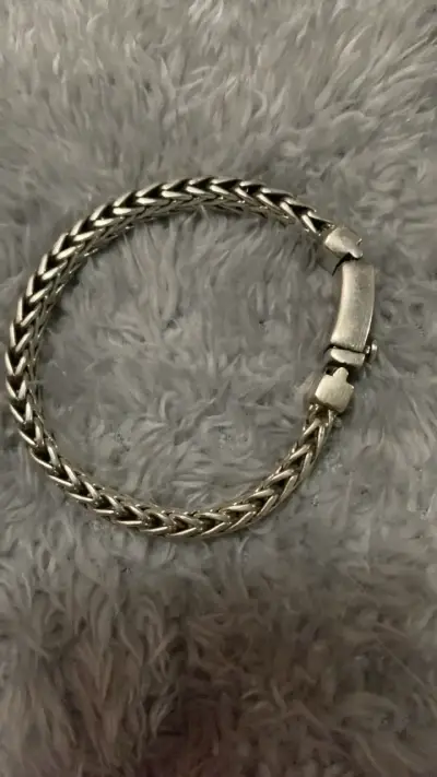 Pulsera de plata trenzada elegante - miniatura 2