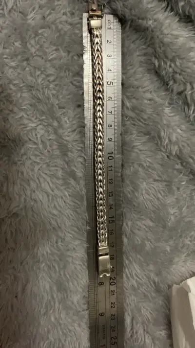 Pulsera de plata trenzada elegante - miniatura 4