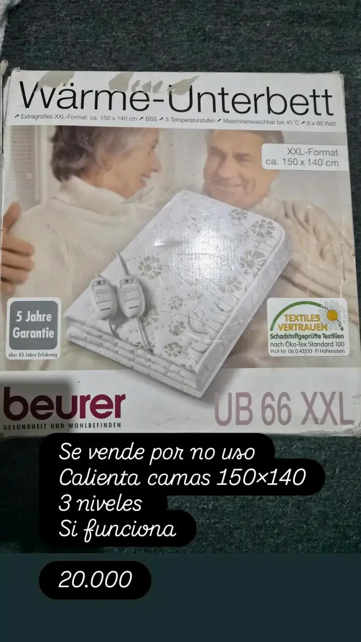 Calienta camas Beurer UB 66 XXL 150x140 cm