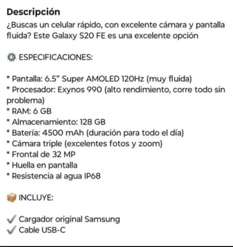 Smartphone Samsung Galaxy S20 FE Lavanda - 6