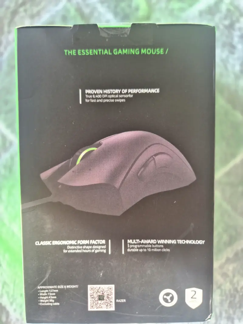 Mouse Gamer Razer DeathAdder Essential Ergonómico - 2
