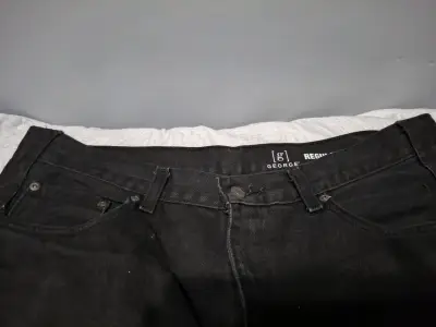 Jeans negros George para hombre - miniatura 3