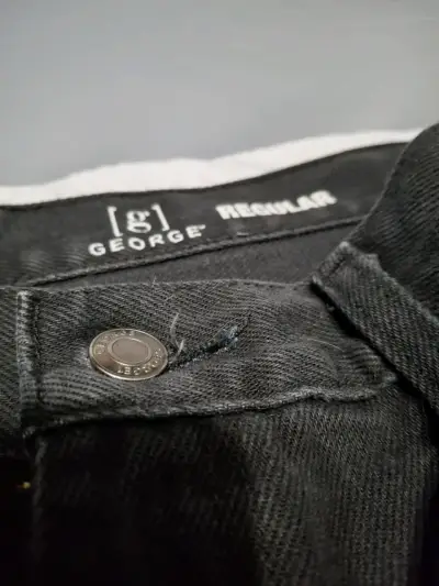 Jeans negros George para hombre - miniatura 4