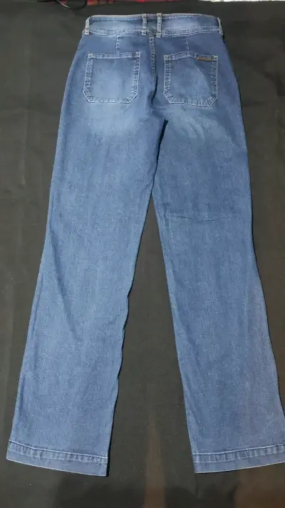 Jeans rectos de mezclilla azul Wados - miniatura 2