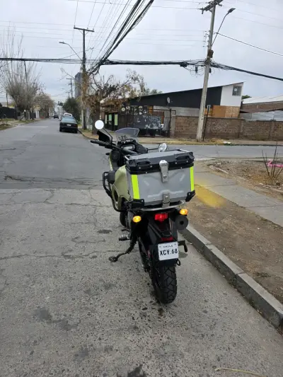 Moto Kawasaki KLR 650 Adventure Verde - miniatura 3