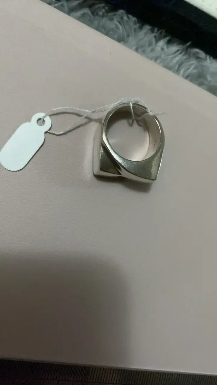 Anillo de plata diseño moderno - 4