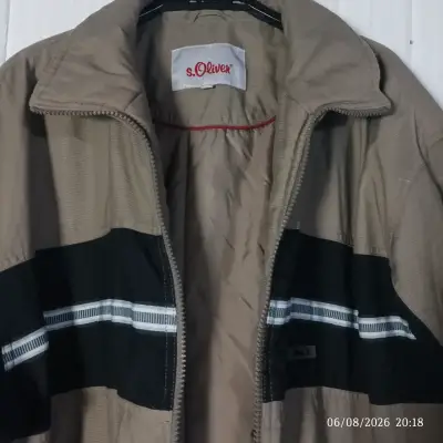 Chaqueta de hombre s.Oliver beige y negra - miniatura 2