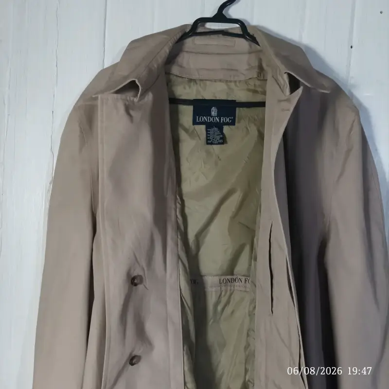 Abrigo beige London Fog para hombre - 4