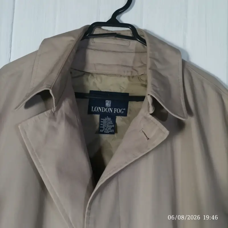 Abrigo beige London Fog para hombre - 5