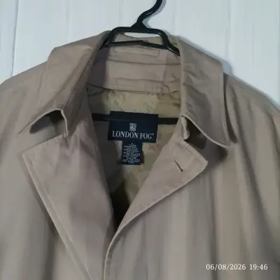 Abrigo beige London Fog para hombre - miniatura 5