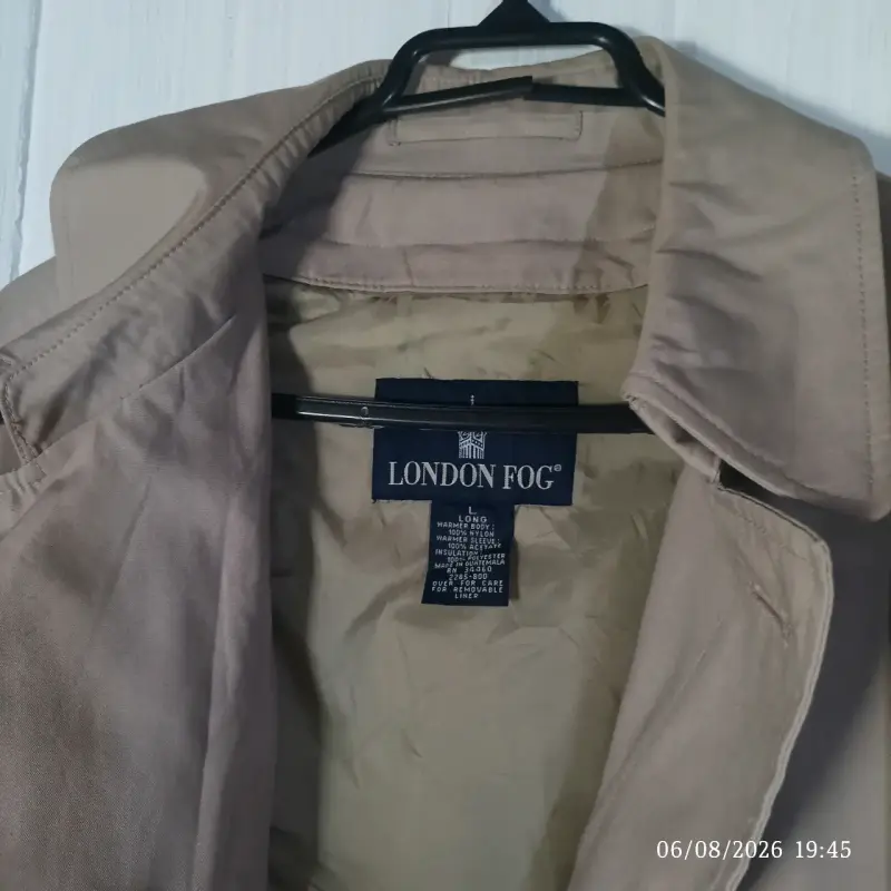 Abrigo beige London Fog para hombre - 6