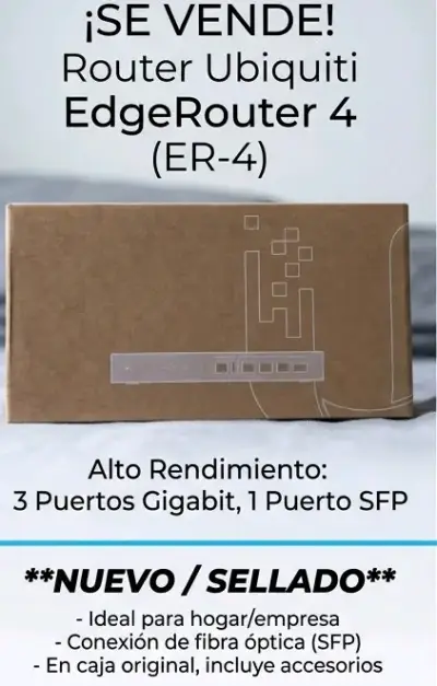 Router Ubiquiti EdgeRouter 4 nuevo en caja - miniatura 1