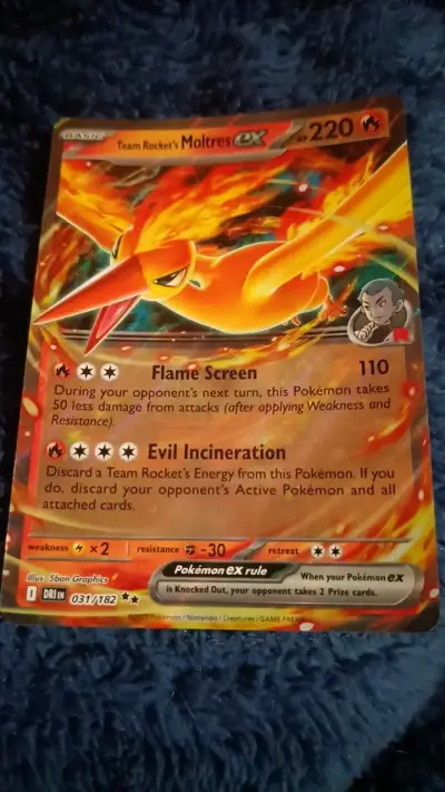 Carta "Team Rocket's Moltres EX" - miniatura 2