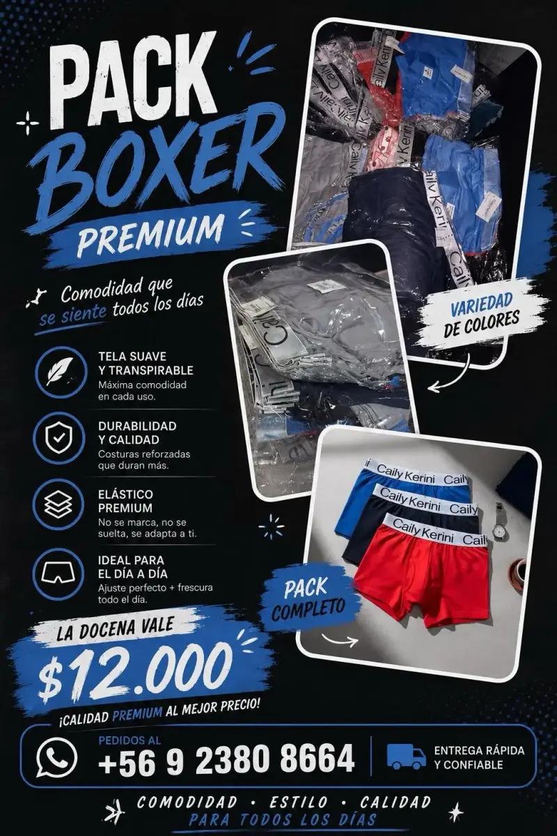 Pack de bóxers Caily Kerini en varios colores