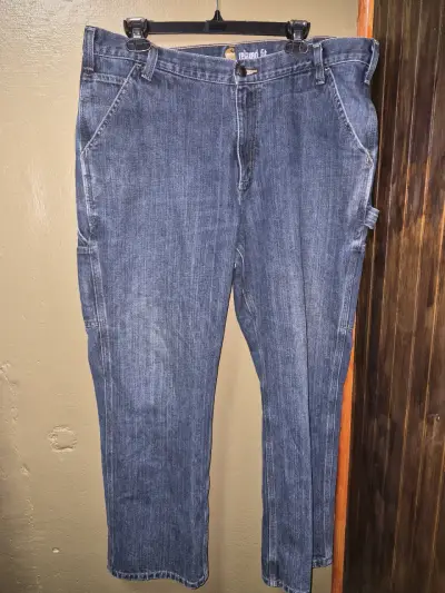 Jeans de trabajo Carhartt azul relajado 38x30 - miniatura 1