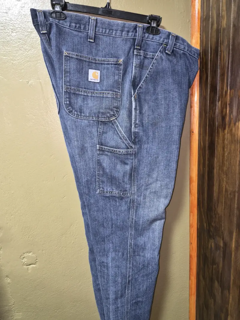 Jeans de trabajo Carhartt azul relajado 38x30 - 4