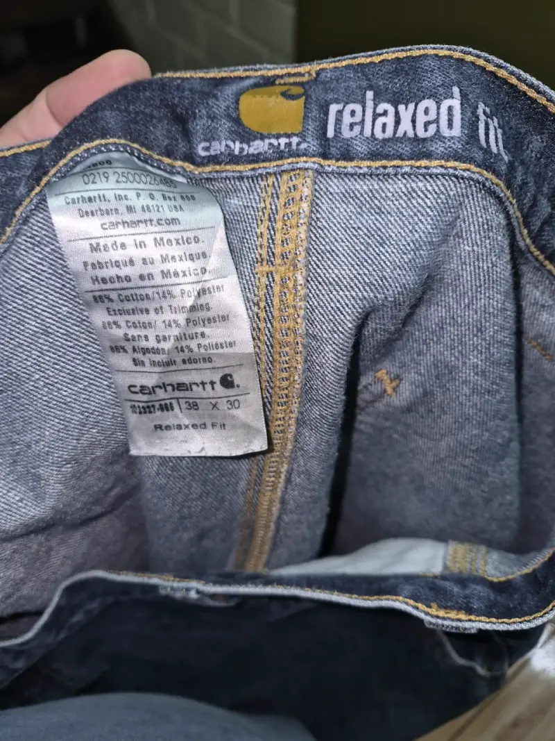Jeans de trabajo Carhartt azul relajado 38x30 - 6