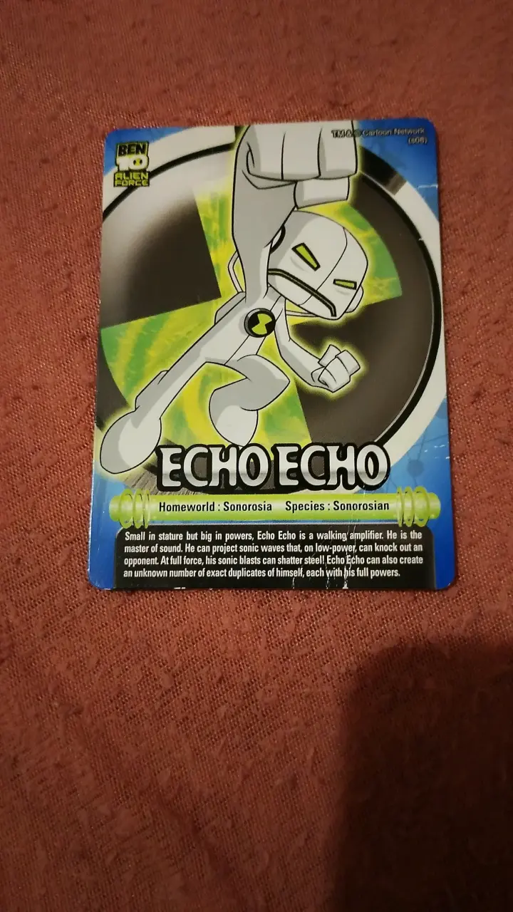 Tarjetas de colección Ben 10 Alien Force - 6