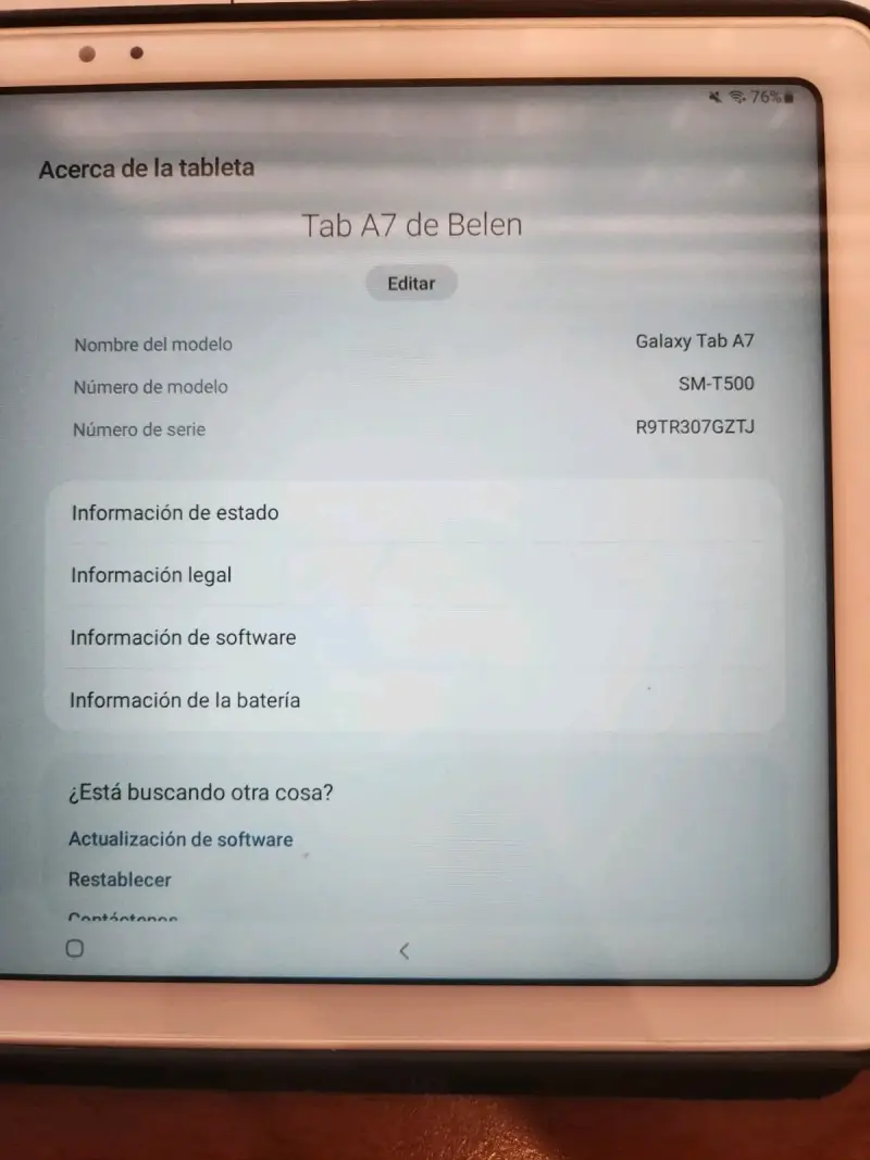 Tablet Samsung Galaxy Tab A7 en buen estado - 3