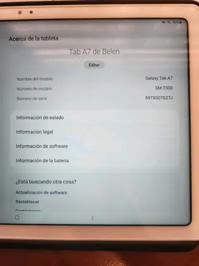 Tablet Samsung Galaxy Tab A7 en buen estado - miniatura 3