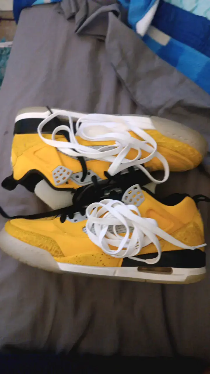 Zapatillas deportivas amarillas con caja original - 2