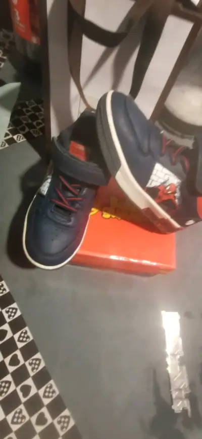 Zapatillas deportivas infantiles Spiderman azul - miniatura 1
