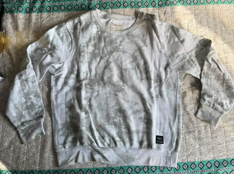 Polerón tie-dye gris claro para hombre - 1