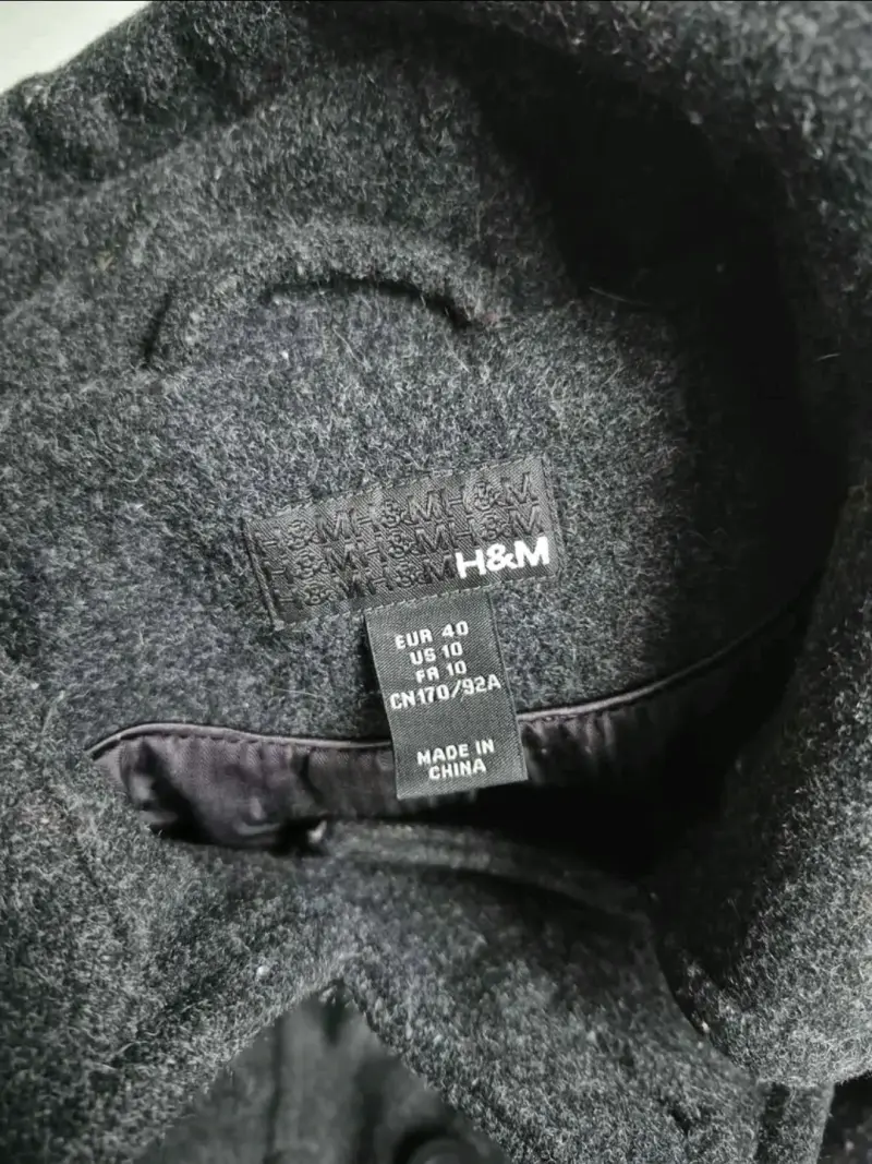 Abrigo gris oscuro H&M para mujer - 2