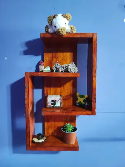 Estante de madera para pared, repisa flotante - miniatura 1