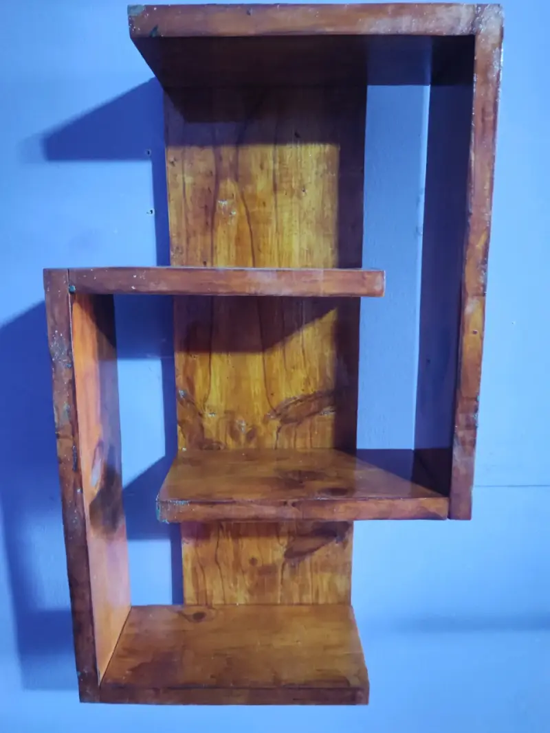 Estante de madera para pared, repisa flotante - 3