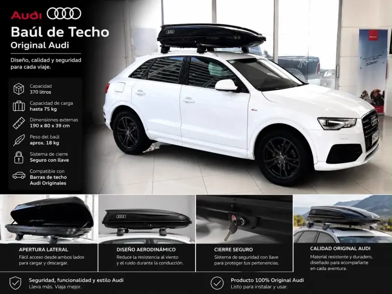 Baúl de techo Audi original 370L - 1