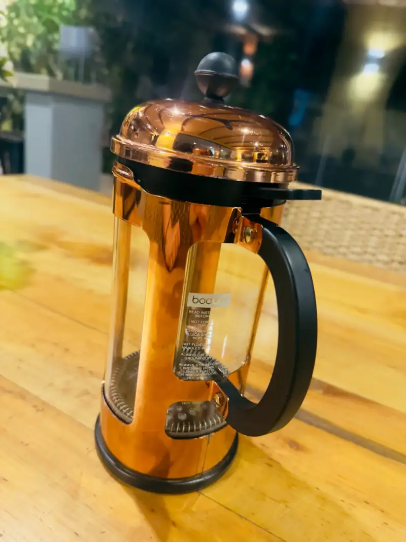Prensa Francesa de Café Bodum Cobre - 2
