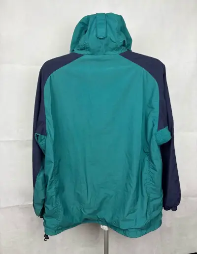 Cortaviento Columbia verde y azul para mujer - miniatura 2