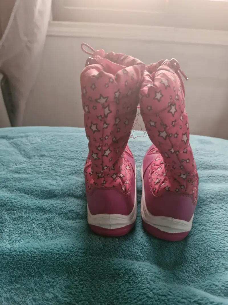 Botas de nieve para niña color rosa con estrellas - 3