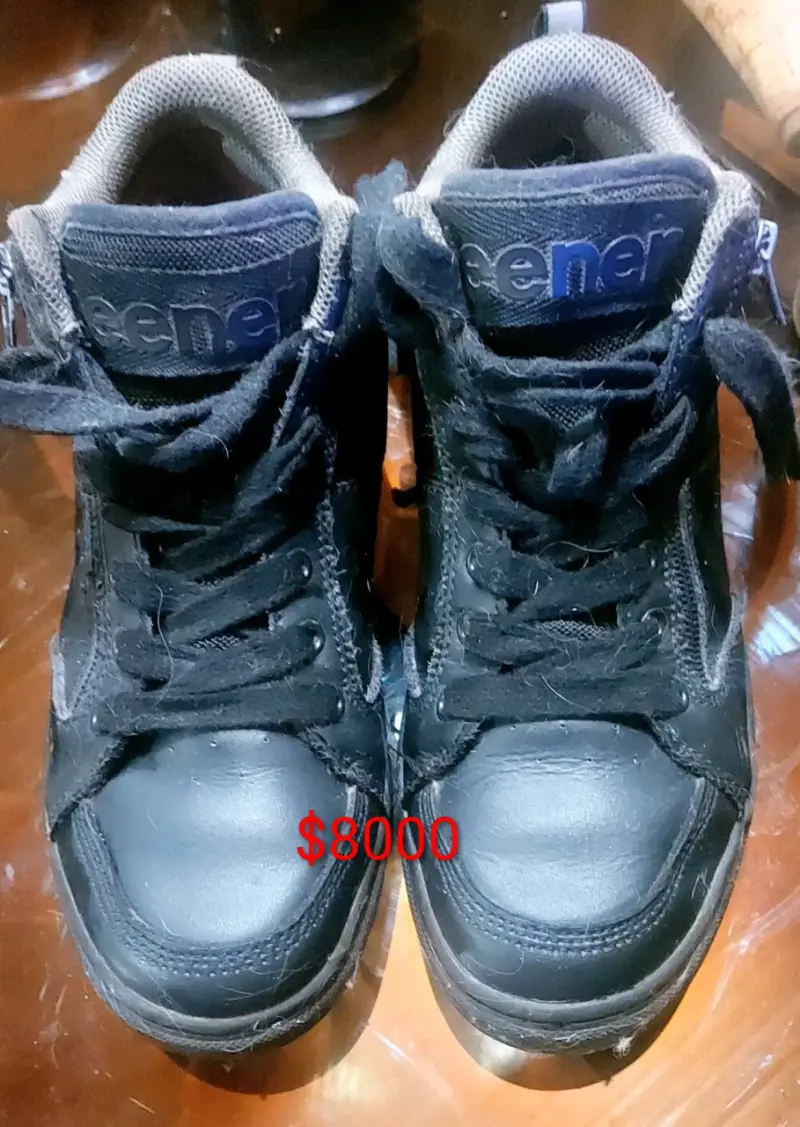 Sandalias negras de cuero para mujer - 2