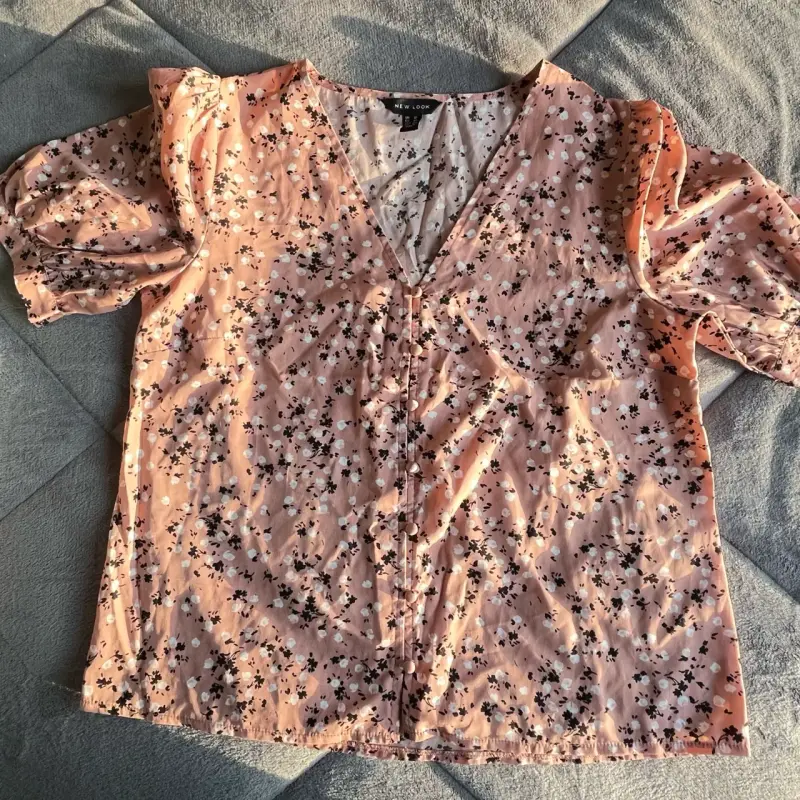Blusa floral rosa New Look talla 40 - 4