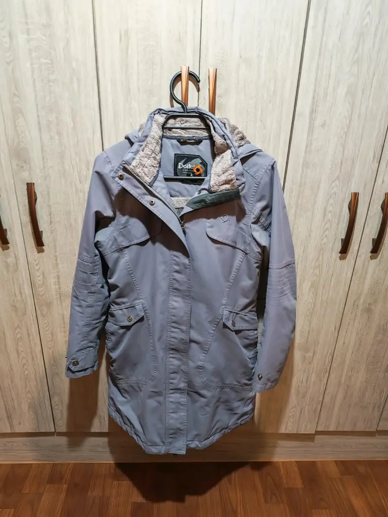 Parka Doite gris con capucha y forro térmico - 2