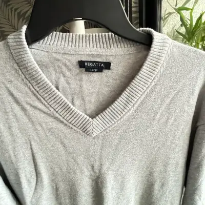 Suéter gris de algodón Regatta para hombre - miniatura 3