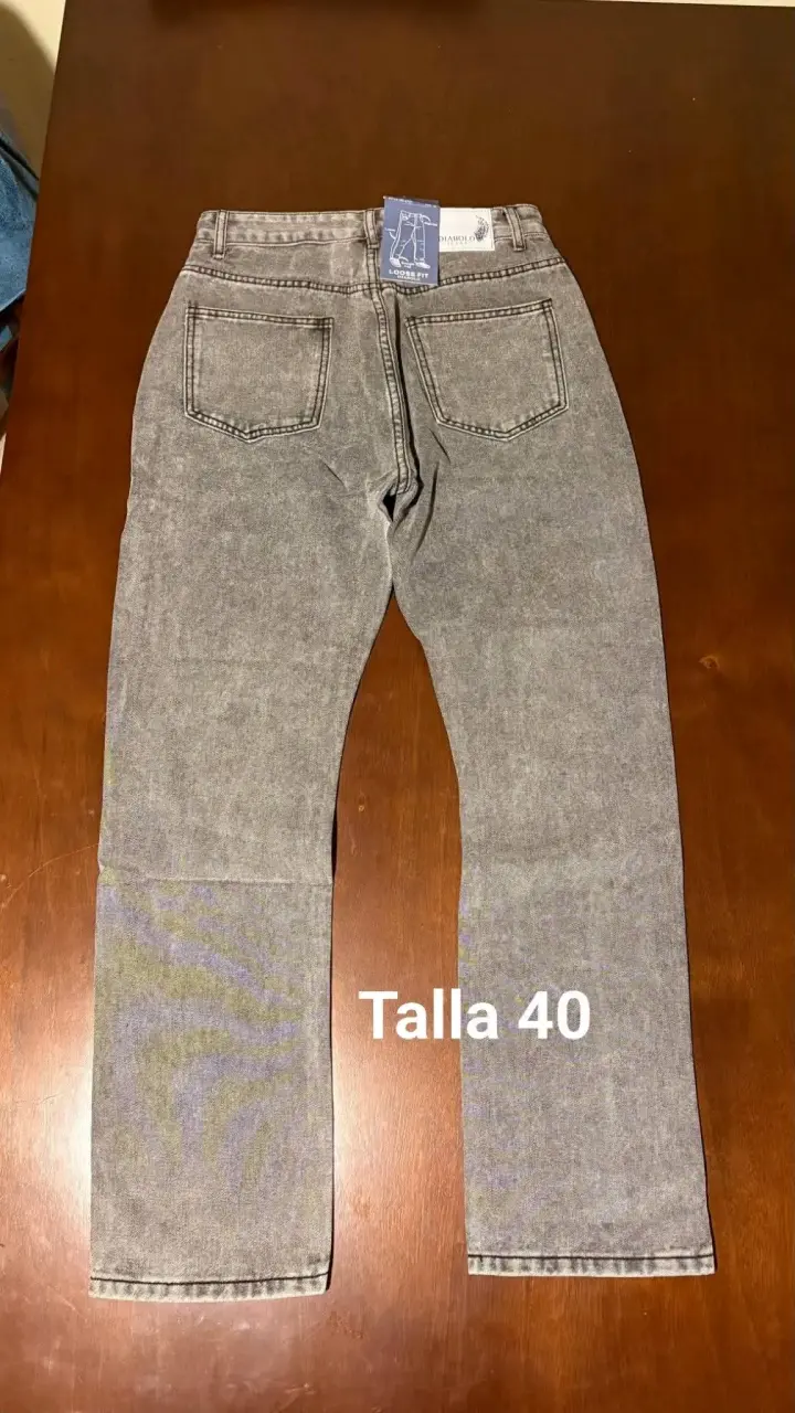 Jeans grises talla 40 unisex - 2