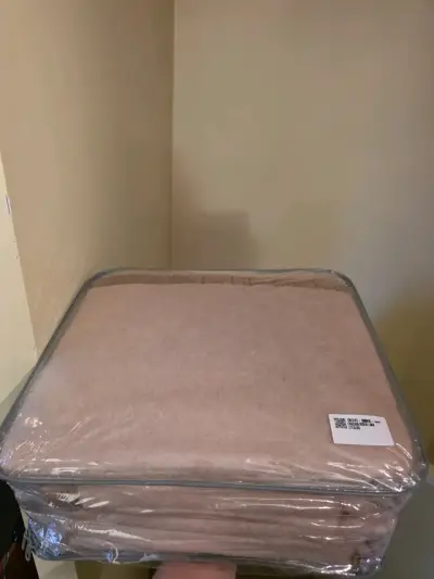 Frazada de lana Rosen 2 plazas beige - miniatura 2