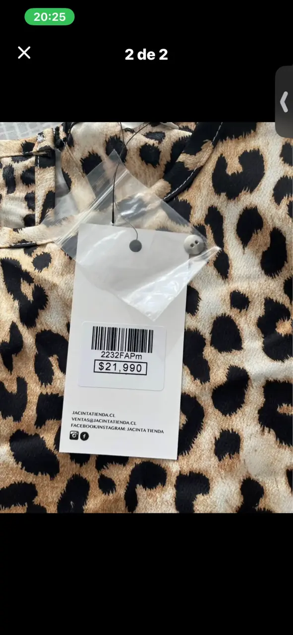 Blusa estampado leopardo manga corta - 2