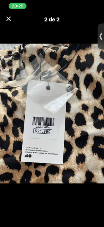 Blusa estampado leopardo manga corta - miniatura 2
