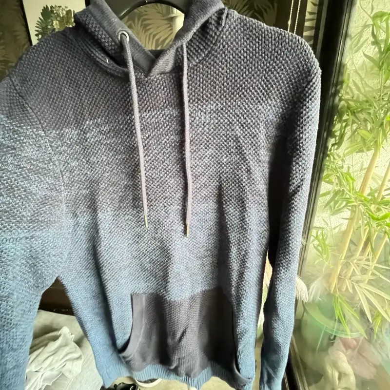 Polerón tejido azul Robert Lewis para hombre - 1