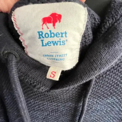 Polerón tejido azul Robert Lewis para hombre - miniatura 3