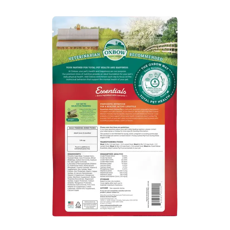 Alimento para cobayas adultas Oxbow Essentials - 2