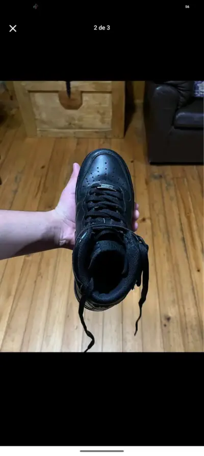 Zapatillas negras Nike Air Force - miniatura 2