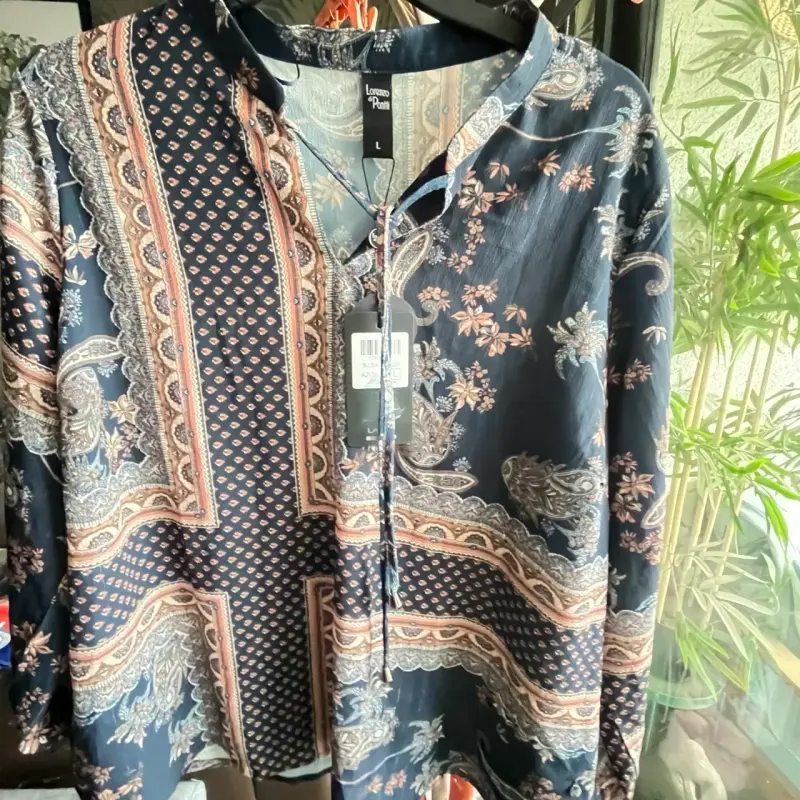 Blusa estampada bohemia Lorenzo di Pontti