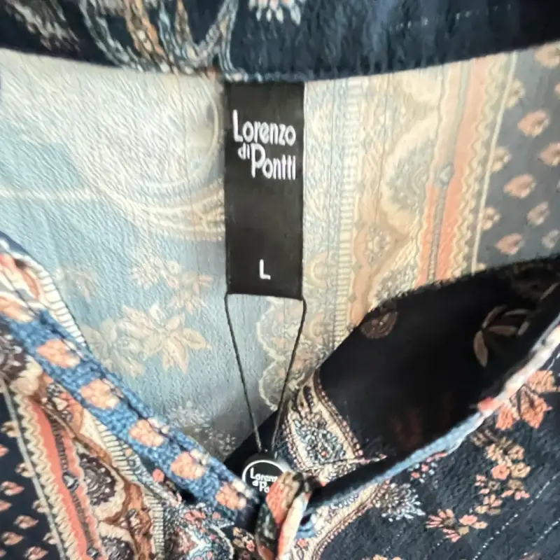 Blusa estampada bohemia Lorenzo di Pontti - 2