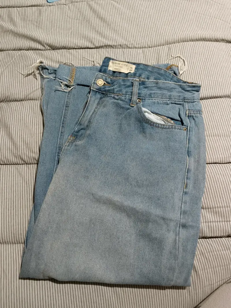 Jeans de mezclilla azul Denim Life para mujer - 1